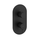 RAVAK Espirit Podomietková batéria 3 cestná s prepínačom, pre R-box, matná čierna