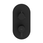 RAVAK Espirit Podomietková batéria 3 cestná s prepínačom, pre R-box, matná čierna