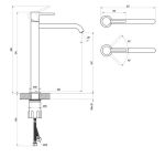 RAVAK Espirit Umývadlová batéria 340 mm, bez odtokovej armatúry, biela matná