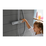 HG Ecostat E - Sprchový termostat na stenu, chróm, 15773000