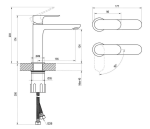 RAVAK Eleganta Umývadlová batéria, BeCool, 170 mm, bez odtokovej armatúry, biela matná