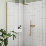 RAVAK Výtokové rameno stropné 30 cm, ružové zlato kefované