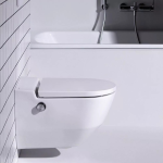 Závesný klozet Cleanet Navia s bidetovou tryskou, WC sedadlo so spomaľ. systémom, biela LCC