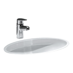 Vstavané umývadlo SAVOY 500x350 mm, obojstranne glazované, biela