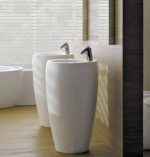 Laufen II Bagno Alessi One umývadlo 53x53 cm, 1 otvor na batériu, biela