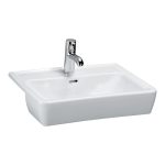 Polozápustné umývadlo Laufen PRO 560x440 mm, biela