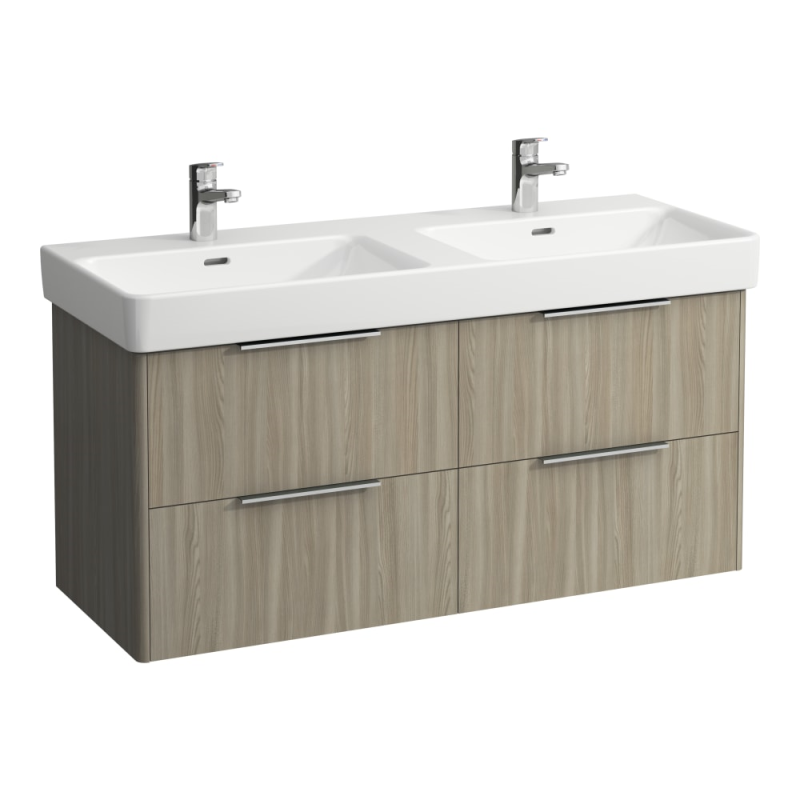 Dvojumývadlo do nábytku Laufen PRO S 1200x465 mm,1 otvor pre batériu, biela LCC