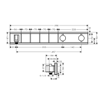 HG - Vrchná sada pod omietku pre 4 spotrebiče, chróm