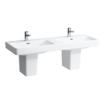 Dvojumývadlo do nábytku Laufen PRO S 1300x465 mm, 3 otvory pre batériu, biela LCC