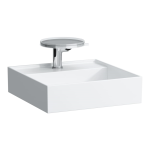 Umývadielko KARTELL by Laufen 460x460 mm, 1 otvor pre batériu, biela
