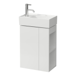 Umývadielko KARTELL by Laufen Ľ, 460x280 mm, bez prepadu, bez otvoru pre batériu, biela LCC