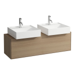 Umývadielko KARTELL by Laufen 460x460 mm, bez otvoru pre batériu, bez prepadu, biela LCC