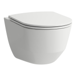 Klozet závesný Laufen PRO 490x360x340 mm, hlboké splachovanie, RIMLESS, biela