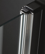 GLASS B1 sprchové čelné dvere 85, otváracie, výška 185 cm, chróm/číre sklo