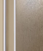 Čelné sprchové dvere LUX B6 90 cm, sklápacie, výška 185 cm, biela/grape