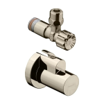 Hansgrohe rohový ventil s krytkou DN15 10mm, kefovaný nikel