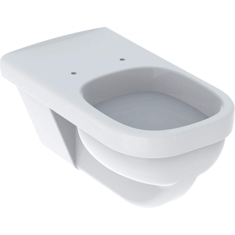 Závesné WC s plochým splachovaním Geberit Selnova Comfort Square: T=70cm, Biela, 500.792.01.7