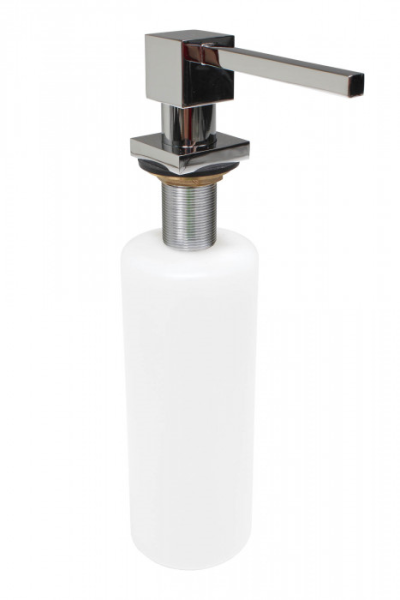 Dávkovač saponátu, tekutého mydla alebo dezinfekcie Donner Cube, chróm, 8596220010513