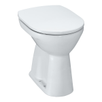 Klozet stojaci Laufen PRO, ploché splachovanie, zvislý odpad, biela