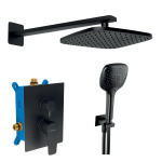 Sprchová sada podomietková METALIA 58, čierna matná