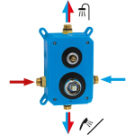 Sprchová sada podomietková METALIA 58, čierna matná