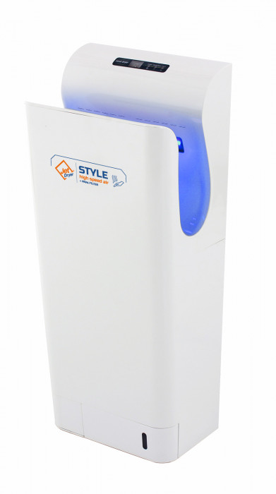 Sušič rúk Jet Dryer STYLE, dezinfekčné UV LED diódy, HEPA filter, biela, 8596220002686