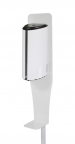 Stojan na automatický dávkovač Donner TRAY s odkvapom, biely