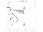APIS 5.2 ECO Cr pisoárový splachovač, chróm, 0