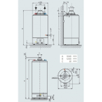 Ariston SGA X 120 EE (Q8 120 GORS) Stacionárny plynový ohrievač vody, 115 l