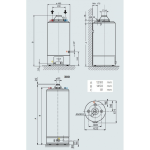 Ariston SGA X 160 EE (Q8 150 GORS) Stacionárny plynový ohrievač vody, 155 l