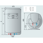 Ariston SHAPE ECO EVO 80 V elektrický zásobníkový ohrievač vody, 1,8 kW