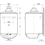 Ariston S/SGA X 100 EE plynový zásobníkový ohrievač vody (Q8 100 GF), 100l