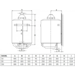 Ariston S/SGA X 100 EE plynový zásobníkový ohrievač vody (Q8 100 GF), 100l