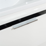 Mereo Vigo, kúpeľňová skrinka s keramickým umývadlom 61 cm, 2 zásuvky, biela