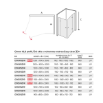 Mereo Novea obdĺžnikový sprchový kút, 110x100x200 cm, Ľ/P, chróm ALU, sklo číre 6 mm, vstup v rohu