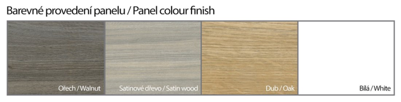 Panel čelný 180 satinové drevo, X000001107