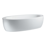 Hydromasážna polozápustná vaňa IL BAGNO ALESSI ONE, s polovičným panelom, biela