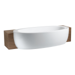 Hydromasážna polozápustná vaňa IL BAGNO ALESSI ONE, s polovičným panelom, biela