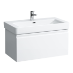 Umývadlo Laufen PRO S 850x465 mm, s 3 otvormi pre batériu, LCC biela