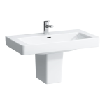 Umývadlo Laufen PRO S 850x465 mm, s 3 otvormi pre batériu, LCC biela