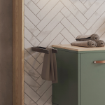 NIKAU Držiak na uteráky 390 mm, matná čierna