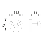 UNIX Háčik dvojitý, nerez