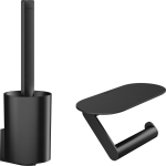 HG Sada doplnkov pre WC, matná čierna