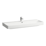 Dvojumývadlo do nábytku PRO S 1200x465x175 mm, s 1 otvorom pre batériu, biela