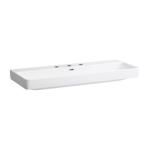 Dvojumývadlo do nábytku PRO S, 3 otvory pre batériu, 1200x465x175 mm, biela LCC