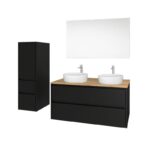 Mereo OPTO kúpeľňová skrinka 81 cm, spodná, čierna