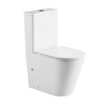 MEREO WC kombiklozet, kapotovaný, vario odpad/Smart Flush RIMLESS, vr. sedátka