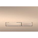 Ovládacie tlačidlo Geberit Sigma50, pre dvojité splach., červené zlato, brúsená