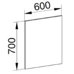 Zrkadlo 600x700x20mm