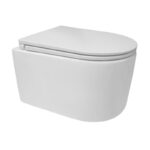 WC závesné kapotované, RIMLESS, 495x360x370, keramické, vr. sedátka CSS113S